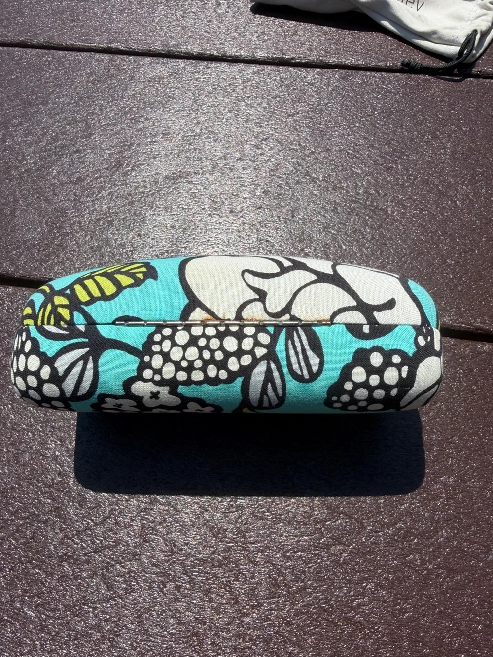 Vera Bradley Black Sunglasses with Soft Pouch and Turquoise Floral Hard Case